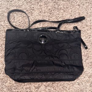 Black coach purse